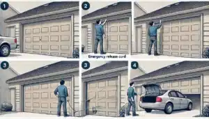 how to open garage door without power