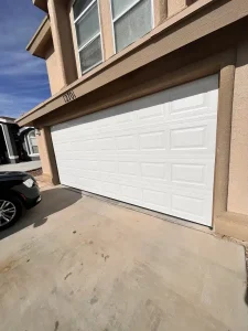 el paso garage door repair - after fixing the dents looks as good as new