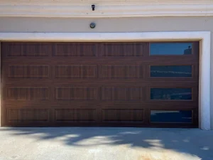 el paso garage door repair new door - residential brown wood and glass wayne dalton brand
