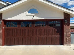 el paso garage door repair new door 9 - dark brown windsor model