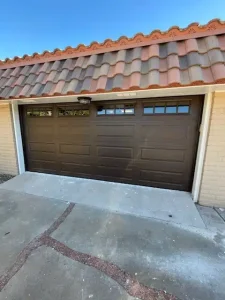 el paso garage door repair residential door - dark brown