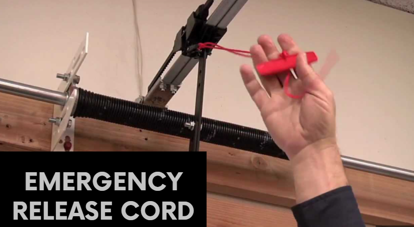 open garage door manually from outside