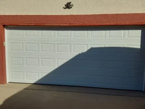 white painted residential garage door elpaso